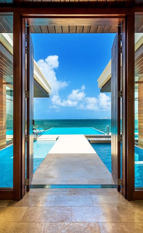 Park Hyatt St. Kitts view of pools from suite